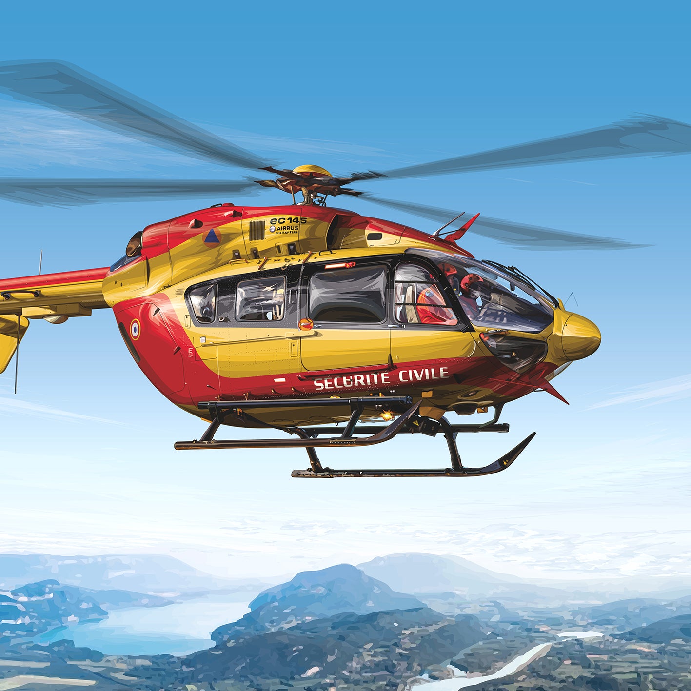EC145 - Civil Security - Lake Bourget