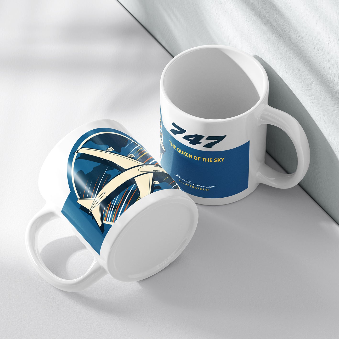Mug illustré - Boeing 747 - The Queen of the Sky